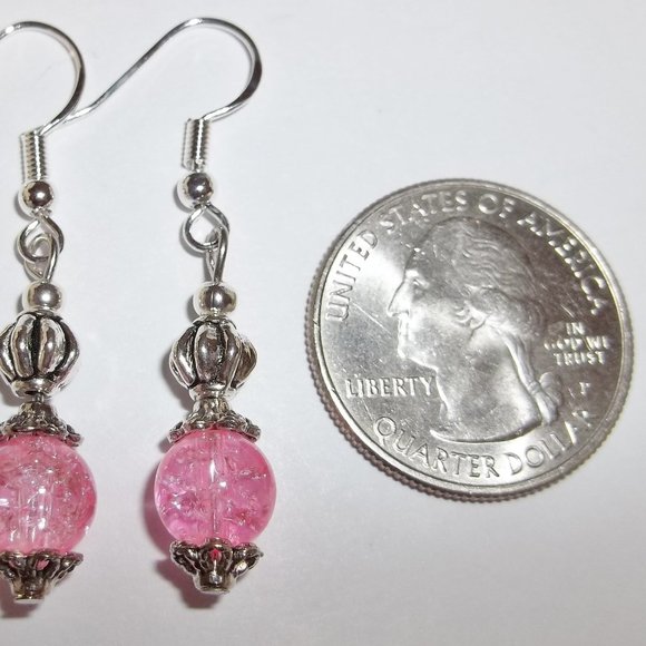 Pink Beaded Earrings Dangle & Drop Set NWT Jewelry Dangle Drop Accessory 5239 - Picture 8 of 8